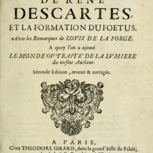 Portada de René Descartes Du Foetus Editorial Puz