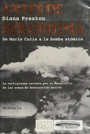 Portada de Diana Preston Antes de Hiroshima Editorial Tusquets