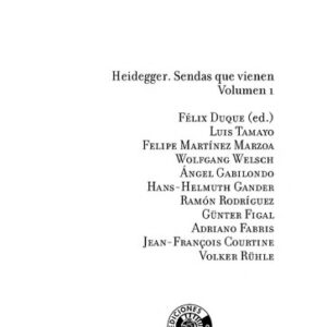 Portada de Duque Felix Heidegger Sendas que vienen 2 volúmenes Estuche Editorial UAM
