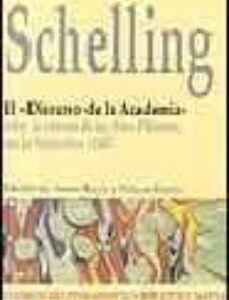 Portada de Friedrich Wilhelm Joseph Schelling El discurso de la academia Editorial Biblioteca Nueva
