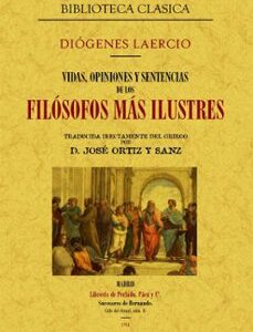 Portada de Diógenes Laercio Vidas y opiniones de los filósofos iustre Editorial Maxtors