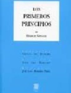 Portada de Hernert Spencer Los primeros principios Editorial Comares