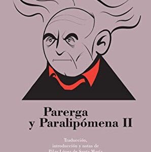 Portada de Arthur Schopenhauer Parerga y Paralipómena II Editorial Trotta