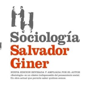 Portada de Salvador Giner Sociología Editorial Península