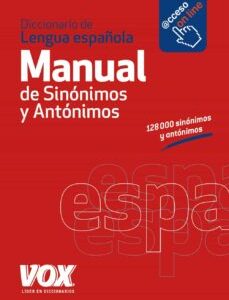 Portada de Diccionario Manual de sinónimos y antónimos Tapa dura Editorial Vox