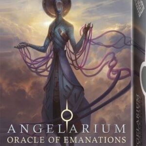 Portada de Peter Mohrbacher Angelarium Oracle of emanation Cartas y guía multilingüe Editorial Lo Scarabeo