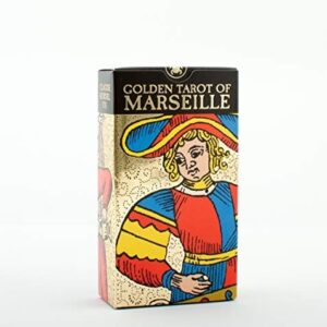 Portada de Burdel Claude Golden Tarot of Marseille Estuche, cartas y guía Editorial Lo Scarabeo