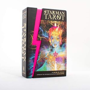 Portada de Davide de Angelis Starman tarot kit David Bowie Editorial Lo Scarabeo