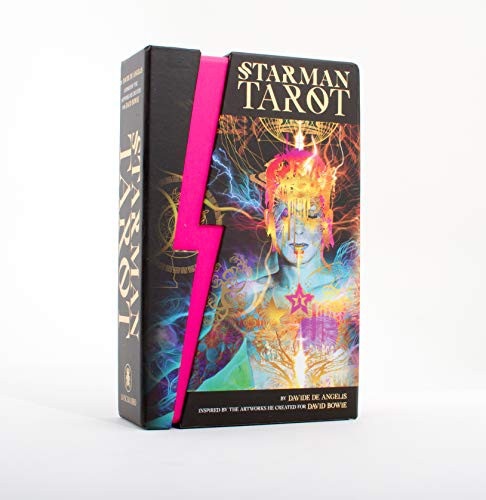 Portada de Davide de Angelis Starman tarot kit David Bowie Editorial Lo Scarabeo