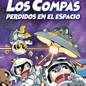 Portada de Mikecrack, El Trollino y Timba Vk Compas 5 Los Compas perdidos en el espacio Ediciones Martínez Roca