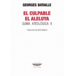 Portada de Georges Bataille El culpable El aleluya Editorial El cuenco de plata