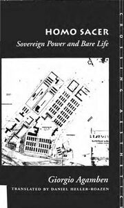 Portada de Giorgio Agamben Homo sacer Editorial Adriana Hidalgo