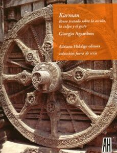 Portada de Giorgio Agamben Karman Editorial Adriana Hidalgo